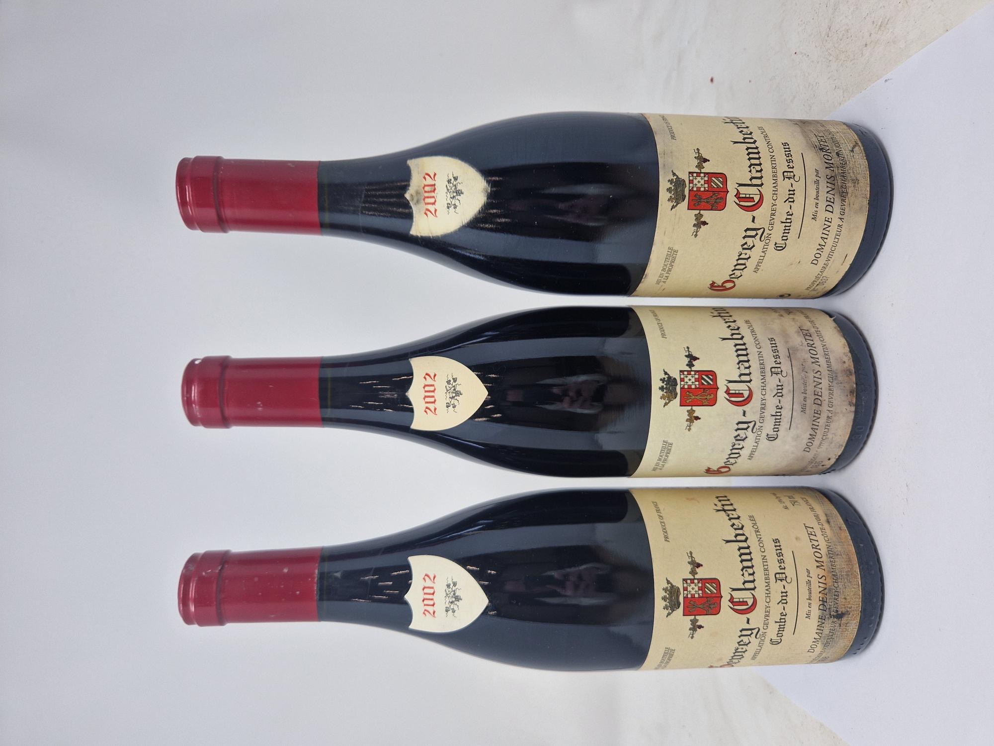 MORTET DENIS GEVREY CHAMBERTIN COMBE DESSUS 2002 ROUGE丹尼斯莫泰酒庄热夫雷香贝丹山谷干红2002