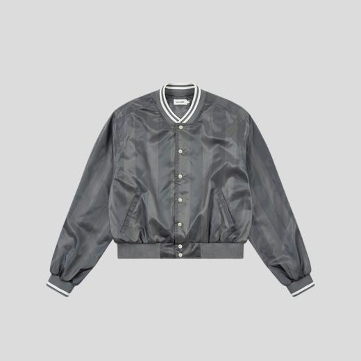 GOODBAI 23 GIRLS athletic撞色印花条纹薄棒球外套 商品图1