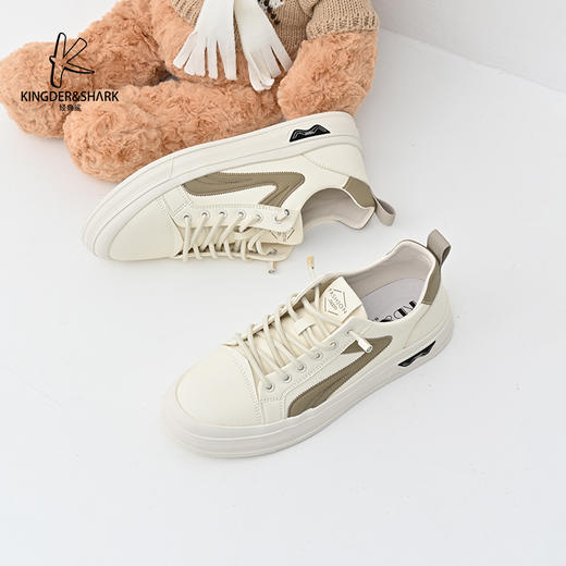 经典鲨2025年春季新品韩版男士一脚蹬平底舒适休闲板鞋KF16-513011 商品图1