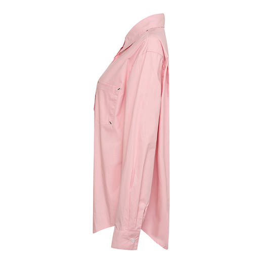 【2件9折】【Petit Bari】(多色)休闲廓型棉质女士长袖衬衫高品质长袖衬衫 商品图3