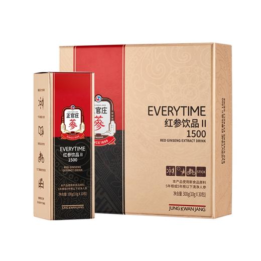 正官庄 Everytime15%红参浆浓缩液红参饮韩国参原味/西柚（原味效期至2026年1月 西柚味效期至2026年5月）【该商品不支持用券】 商品图0