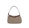 GUCCI古驰 Ophidia 老花满印双G徽标拉链开合 帆布拼皮 麻将包腋下包手提包 小号 女款 乌木色/棕色 商品缩略图0