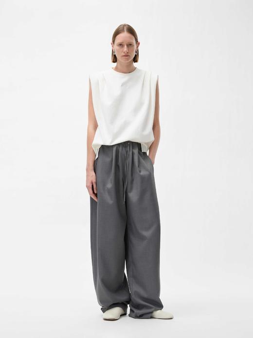 叠褶无袖T恤 商品图0