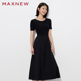 【裙装】毛衫拼接连衣裙 1P1225301