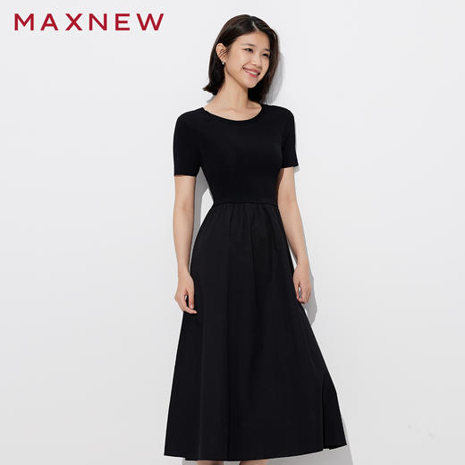 【裙装】毛衫拼接连衣裙 1P1225301 商品图0