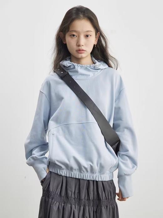 步履不停/5A15094C/针梭织连帽拼色卫衣 商品图0