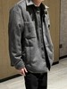 M家 24fw 丝绒质感灰色长款羽绒服 商品缩略图0