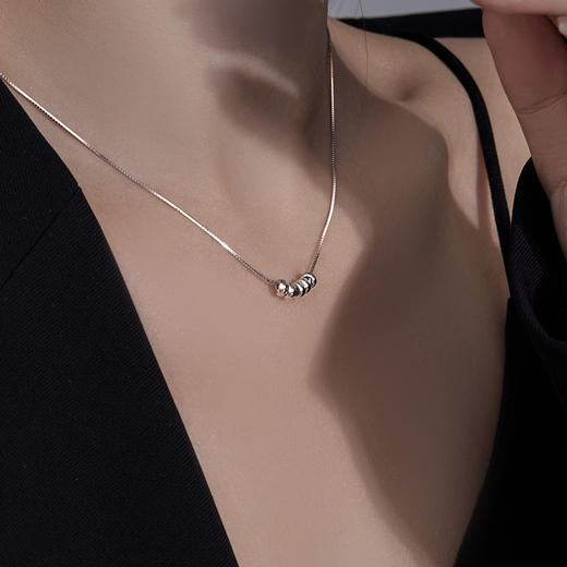 【安然】S925银小圆珠项链【BF-NS960】 商品图1