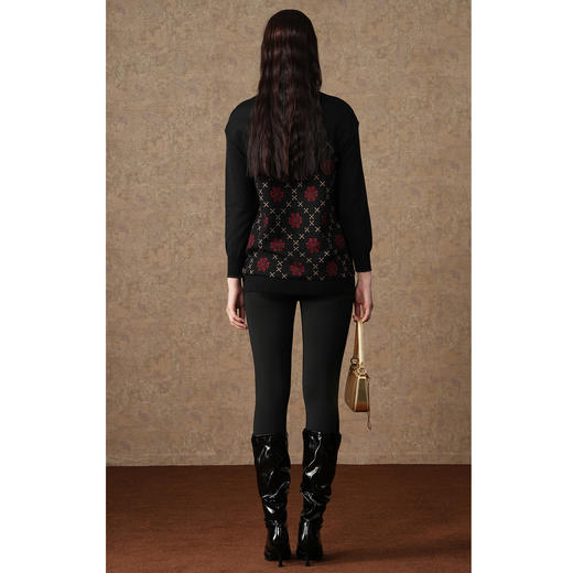 乔万尼羊毛针织小高领保暖毛衣ES4C309 商品图4