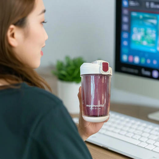 热卖！英国摩飞旗下morphycoltd 钛咖啡杯 双层真空 双饮设计  400ml 商品图2