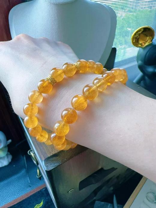 8mm-9mm多圈全色黄碧玺手链 商品图4