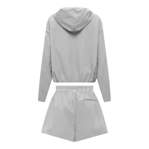 【2件9折】【Petit Bari】抽绳连帽套装套装网球穿搭短裤上衣长袖百搭 商品图3