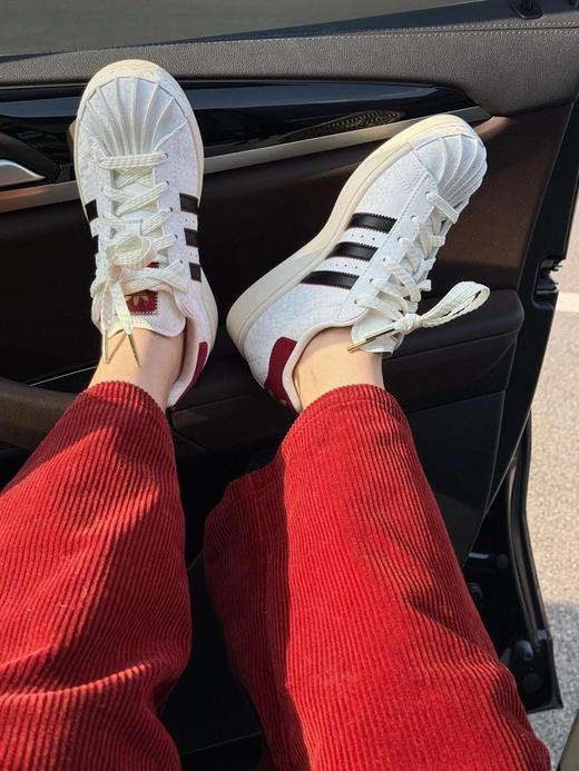 阿迪达斯蛇年新款贝壳头鞋过年当然要红红火火啦男女同款（HY） 商品图3