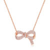 Veecans 蝴蝶结玫瑰金项链·镶嵌SW锆石  N3010-SR1W1 商品缩略图0