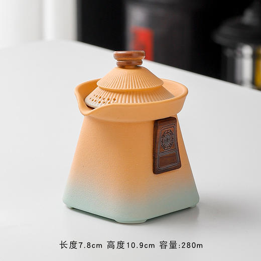 【居家好收纳！旅行好携带】国潮故宫文创宫廷风旅行茶具小套装快客杯便携式户外商务伴手礼品。ry 商品图7