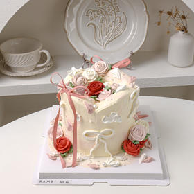 韩式裱花丝带丨蛋糕