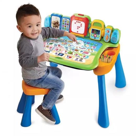 VTech伟易达点触学习桌 儿童多功能游戏台宝宝益智早教双语点读玩具 商品图4