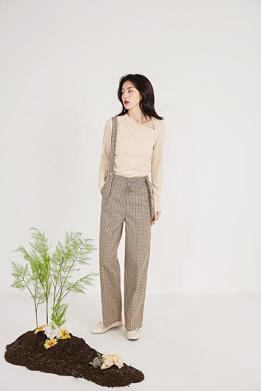 NUTS春季新品时尚宽松休闲长裤女211073025B 商品图2