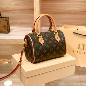 丁摩 【高品质】枕头包女新款复古老花高级感波士顿女士手提斜挎小包大牌包包5ZF-62940