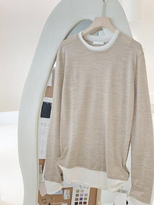 【高品质私服】【CC假两件拼色长袖空气T恤】柔软有筋骨 贴身越穿越亲肤G0997-CC【无标出货 介意慎拍】 商品图10