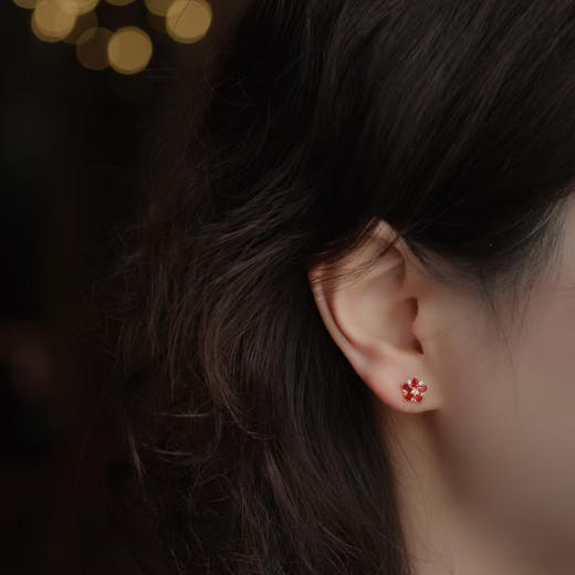 龢盒原创 糖果配色彩色宝石耳钉 商品图2