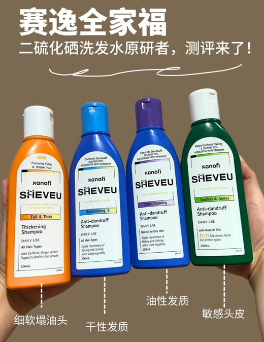 升级啦！SHEVEU赛逸去屑控油止痒洗发水无硅油洗发露200ml 商品图2
