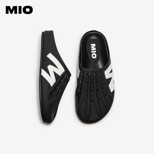 MIO米奥厚底包头拖鞋平跟舒适一脚蹬低帮休闲女凉鞋M252253232 商品图3