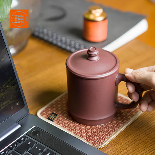 璞实茶器璞实节节高原矿紫砂竹节杯办公居家送礼 商品图0
