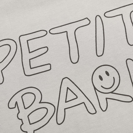 【2件9折】【Petit Bari】刺绣短袖T恤HAPPY笑脸T恤女士宽松休闲棉T 商品图4