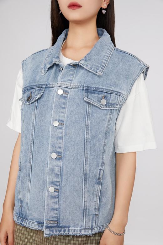 HAYES 水洗牛仔马甲外套 11491 商品图3