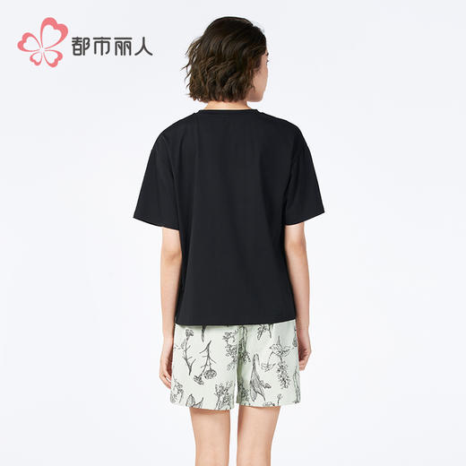 都市丽人女士棉质短袖套装薄40支TC拉架亲情蜜语短袖类LHH2G2 商品图3