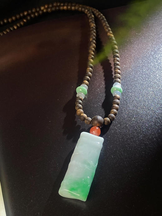 XY0059原创沉香+翡翠竹节套链1️⃣ 商品图3