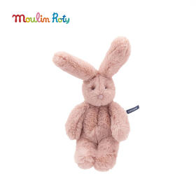 Moulin Roty 小号粉色小兔 法式玩偶 适合年龄0岁+ 小熊阿瑟与小兔路易森系列 法国玩具 680033