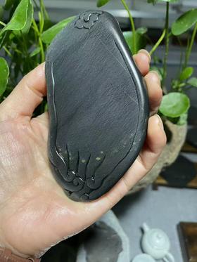 罗纹坑细罗纹°佛手砚