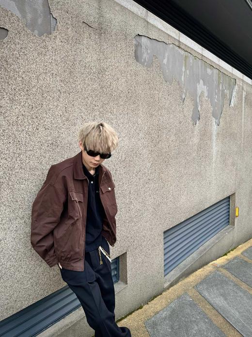 M家 24fw美拉德色水洗华达呢束腰夹克拉链外套 商品图4