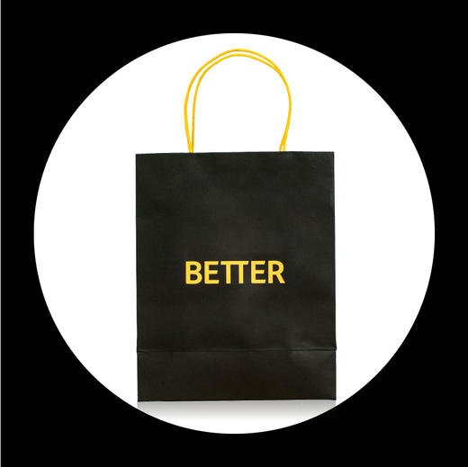 better小号商务竖版手提袋黑色 商品图4