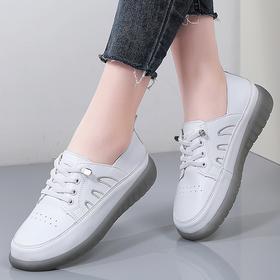 【柔软舒适】真皮小白鞋单鞋女2508
