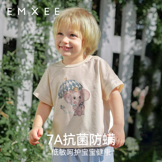 【宝宝服饰】嫚熙童装短袖T恤婴童外穿舒适透气上衣春 商品图1