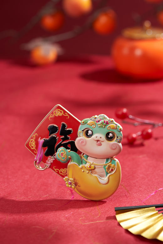 [限量]正版中央广播电视总台2025乙巳蛇年春晚吉祥物“巳升升”冰箱贴-艺术珍藏版 商品图7