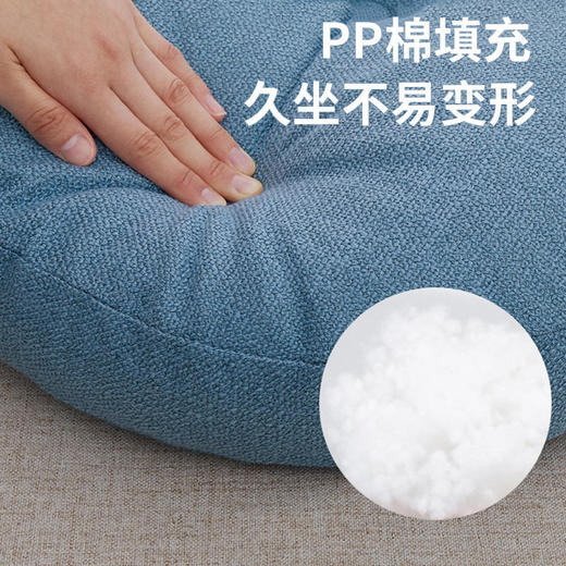 知梦人棉麻蒲团坐垫 加厚圆形日式阳台飘窗懒人地上榻榻米卧室打坐垫 商品图3