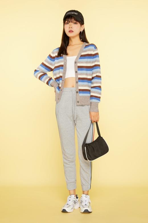 LNNNS 条纹开衫针织外套 11476 商品图1