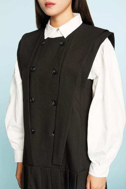 ANSUABEL 披肩马甲式压褶连衣裙 11489 商品图3