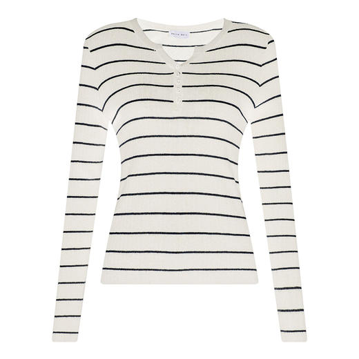 【2件9折】【Petit Bari】(多色)女士条纹针织羊毛衫懒人必备可机洗羊毛衫 商品图3