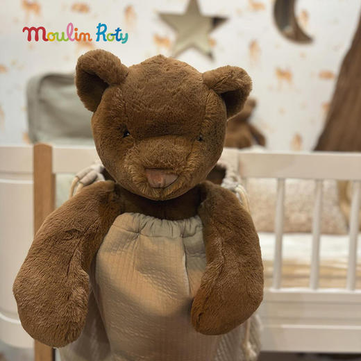 Moulin Roty 小号奶油色小兔 法式玩偶 适合年龄0岁+ 小熊阿瑟与小兔路易森系列 法国玩具 680031 商品图7