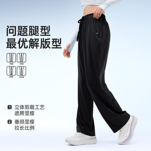 【成毅同款】VVC防晒裤女2025年春夏新款加长休闲百搭秋宽松大码高腰阔腿裤 商品图5