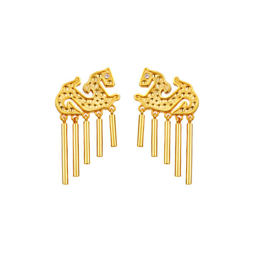 DLK丹雅夔龙流苏耳环（西安博物院） 商品图4