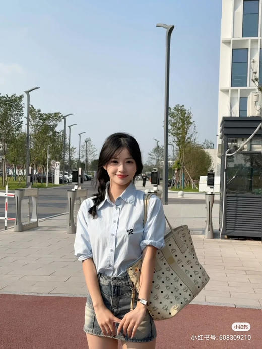 Mcm经典子母购物袋包-米白色 商品图4