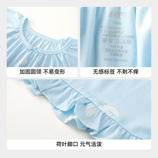 女童短袖家居服套装夏季新款安奈儿童装JG521053 商品图4