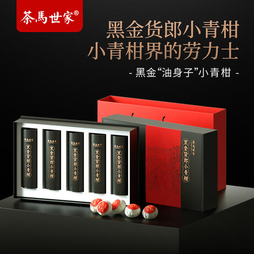 【金奖劳力士】茶马世家 正宗广东新会黑金货郎小青柑普洱熟茶叶礼盒装250g 商品图0
