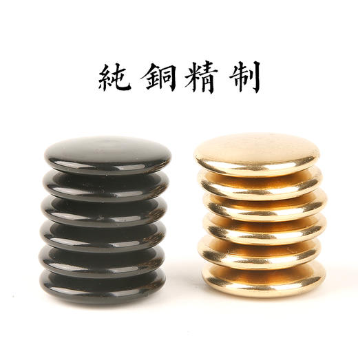 纯黄铜围棋棋子金色黑色精制 商品图1